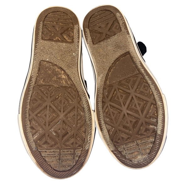 Converse black sneaker US13 Junior youth unisex dbl strap Velcro closure - Picture 5 of 7